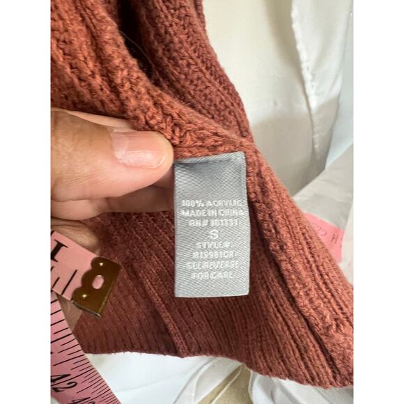 Charlotte Russe Brown Open Front Cardigan Size Small - Picture 3 of 4